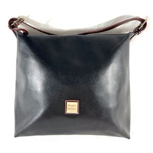 DOONEY & BOURKE Black Leather Large Tote Shoulder Bag